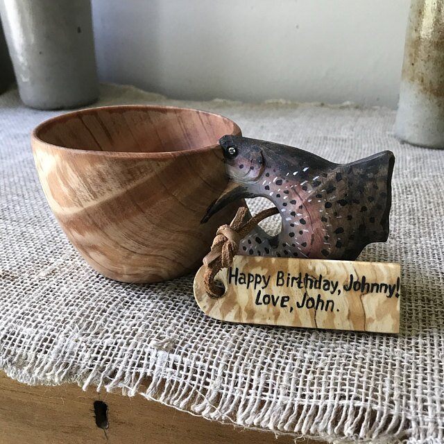 Hand Carved Wooden Mug - Image 5
