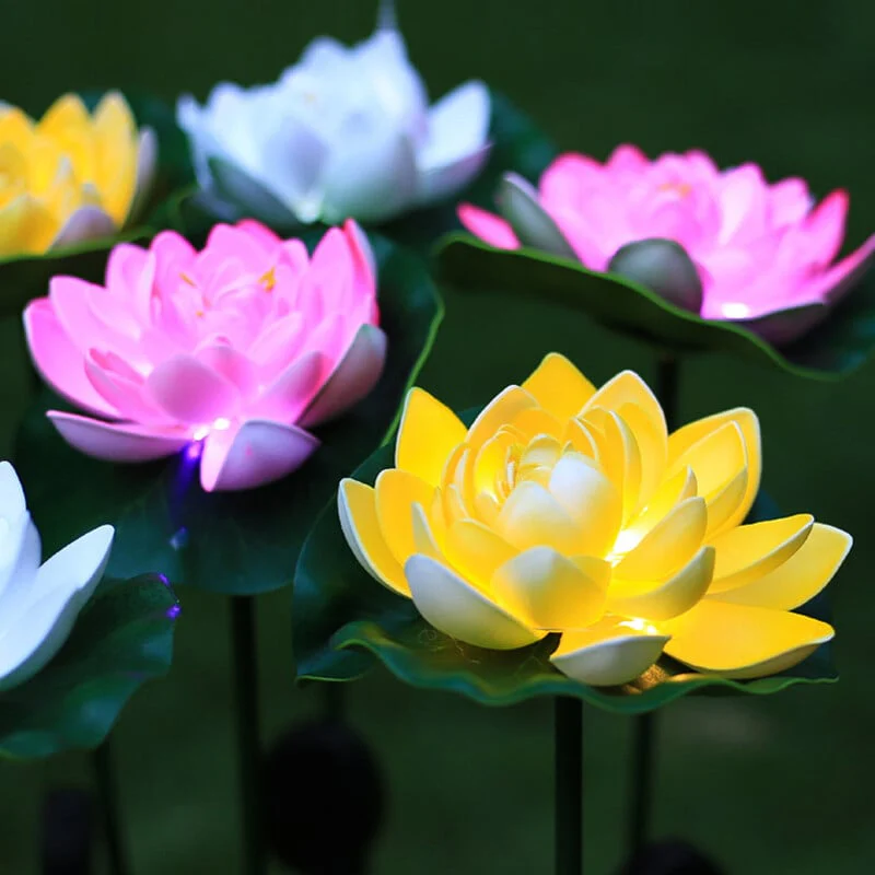 Waterproof Solar Garden Lotus Light - Image 2