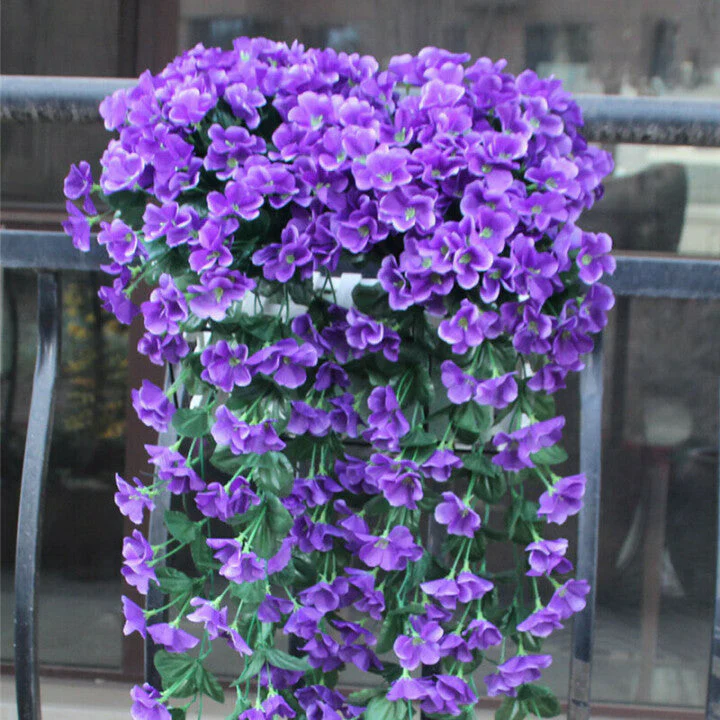 Vivid Artificial Hanging Orchid Bunch - Image 12