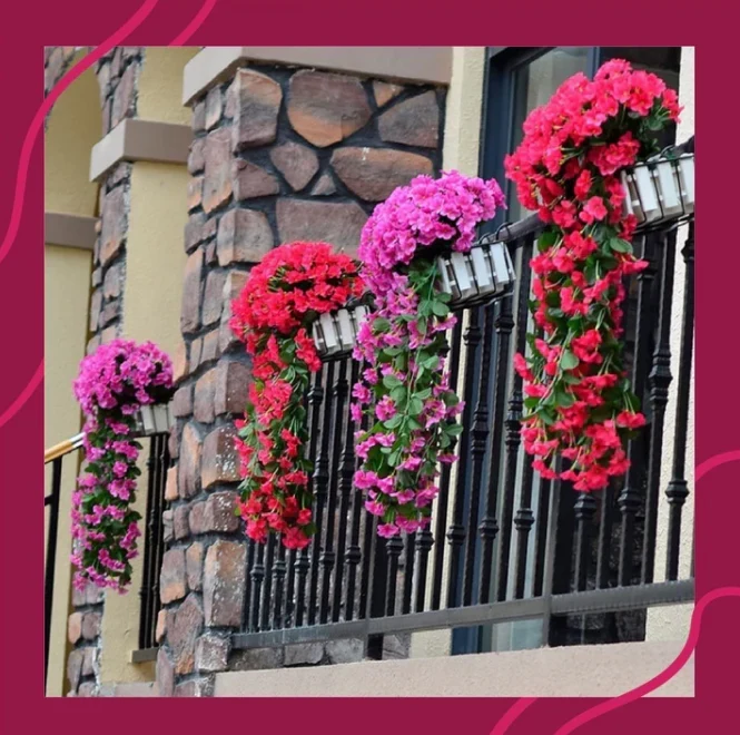 Vivid Artificial Hanging Orchid Bunch - Image 2
