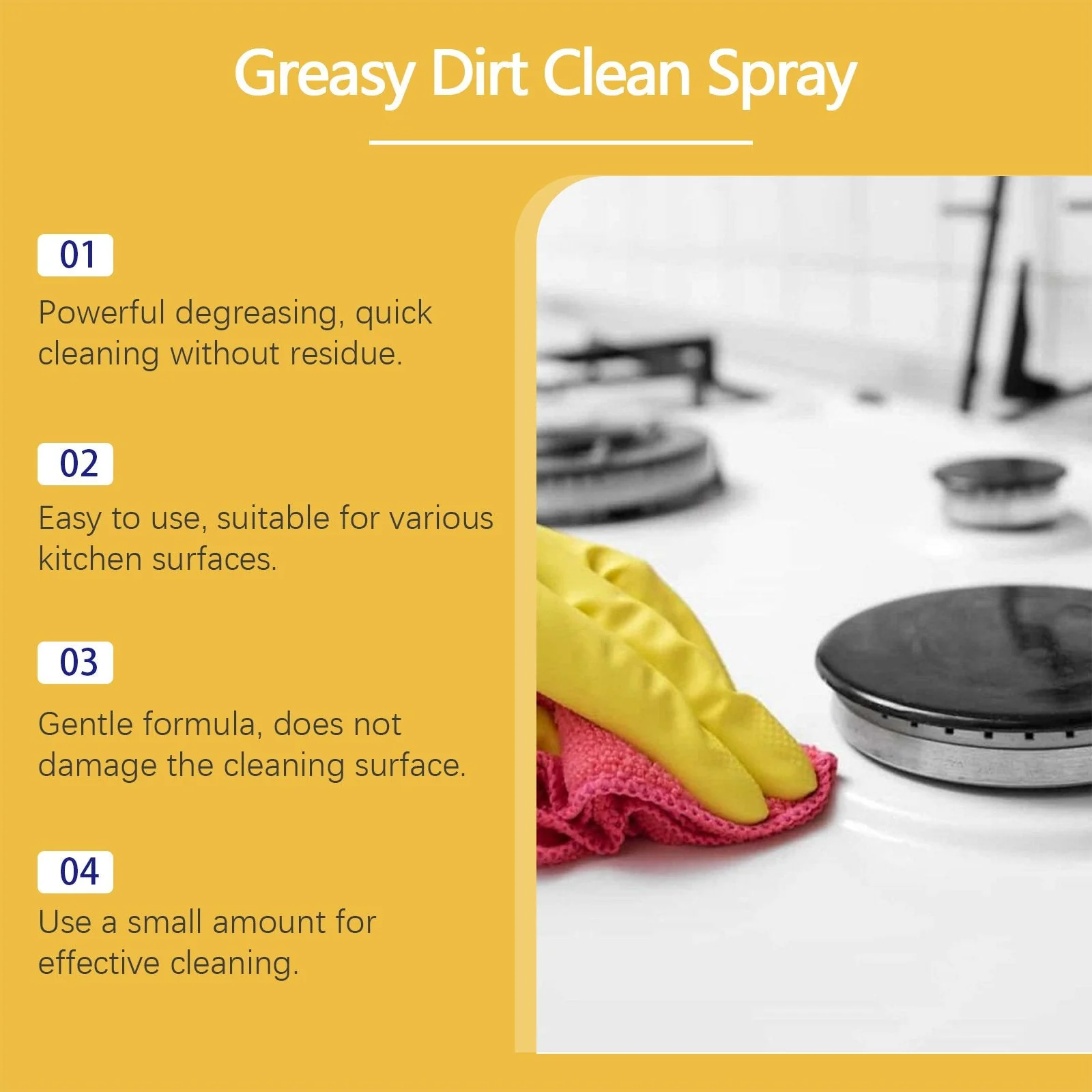 🎁✨Multi-Purpose Kitchen Heavy Oil Cleaner Spray🔥2025 Kitchen Hot Sale 🔥 - Image 4