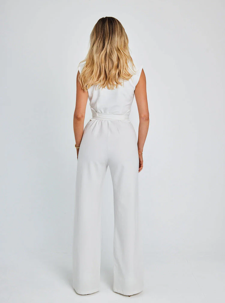 Women's Sleeveless Wide-Leg Jumpsuit - Image 8