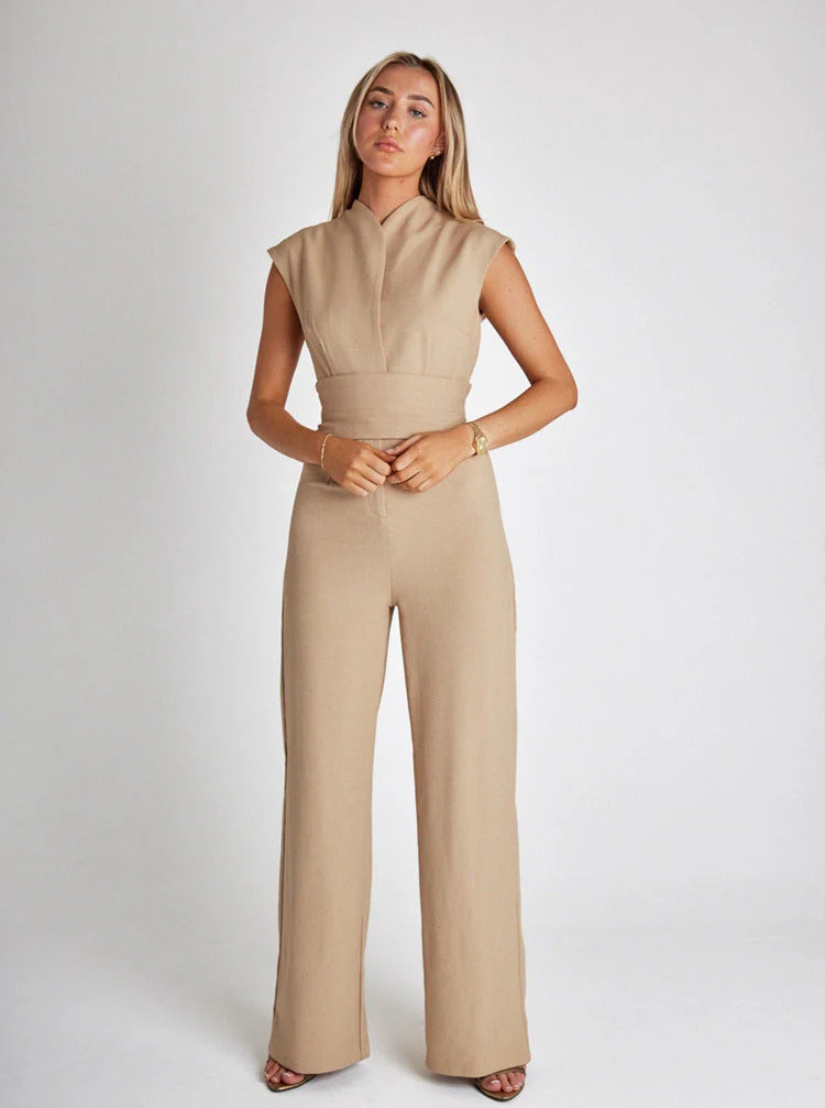 Women's Sleeveless Wide-Leg Jumpsuit - Image 9