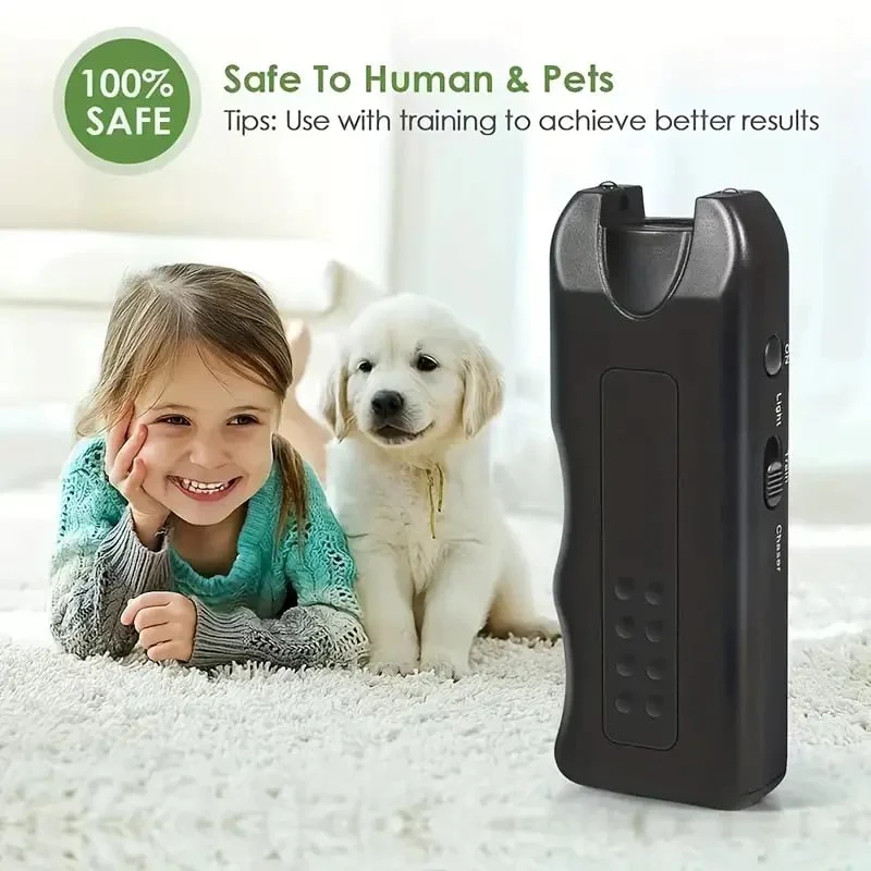 Handheld Bark Control Luminous Ultrasonic Dog Repeller - Image 4