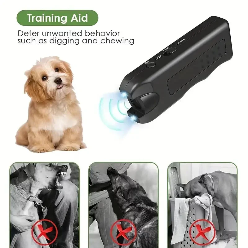 Handheld Bark Control Luminous Ultrasonic Dog Repeller - Image 5