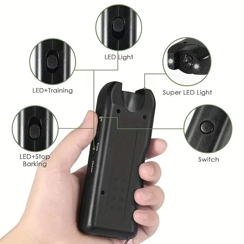 Handheld Bark Control Luminous Ultrasonic Dog Repeller - Image 6
