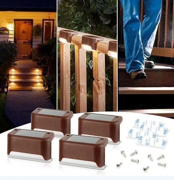 LED Solar Lamp Path Staircase Outdoor Waterproof Wall Light-BUY MORE SAVE MORE - Image 10