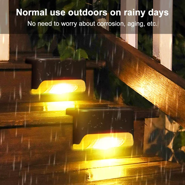 LED Solar Lamp Path Staircase Outdoor Waterproof Wall Light-BUY MORE SAVE MORE - Image 4