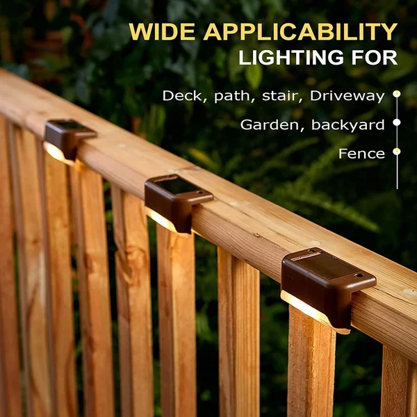 LED Solar Lamp Path Staircase Outdoor Waterproof Wall Light-BUY MORE SAVE MORE - Image 5