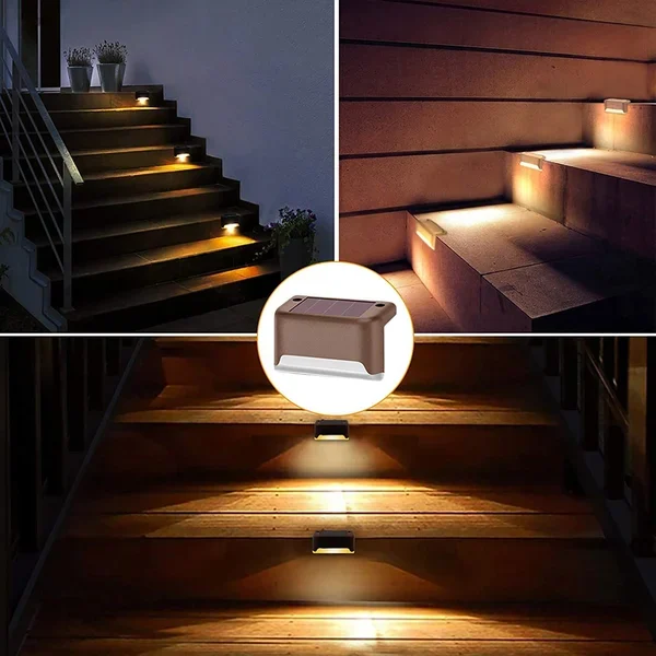 LED Solar Lamp Path Staircase Outdoor Waterproof Wall Light-BUY MORE SAVE MORE - Image 8