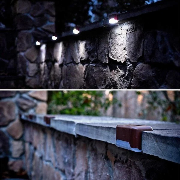LED Solar Lamp Path Staircase Outdoor Waterproof Wall Light-BUY MORE SAVE MORE - Image 9