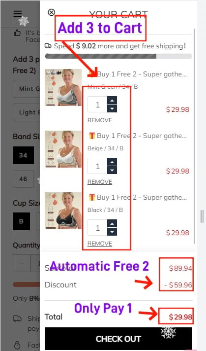 🎁Super Gather Bra | Wireless Push-Up Bra👍No More Sagging Breasts - Image 16