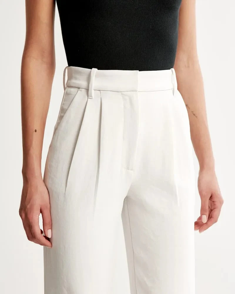 Lightweight Tailored Wide Leg Pants - Image 12