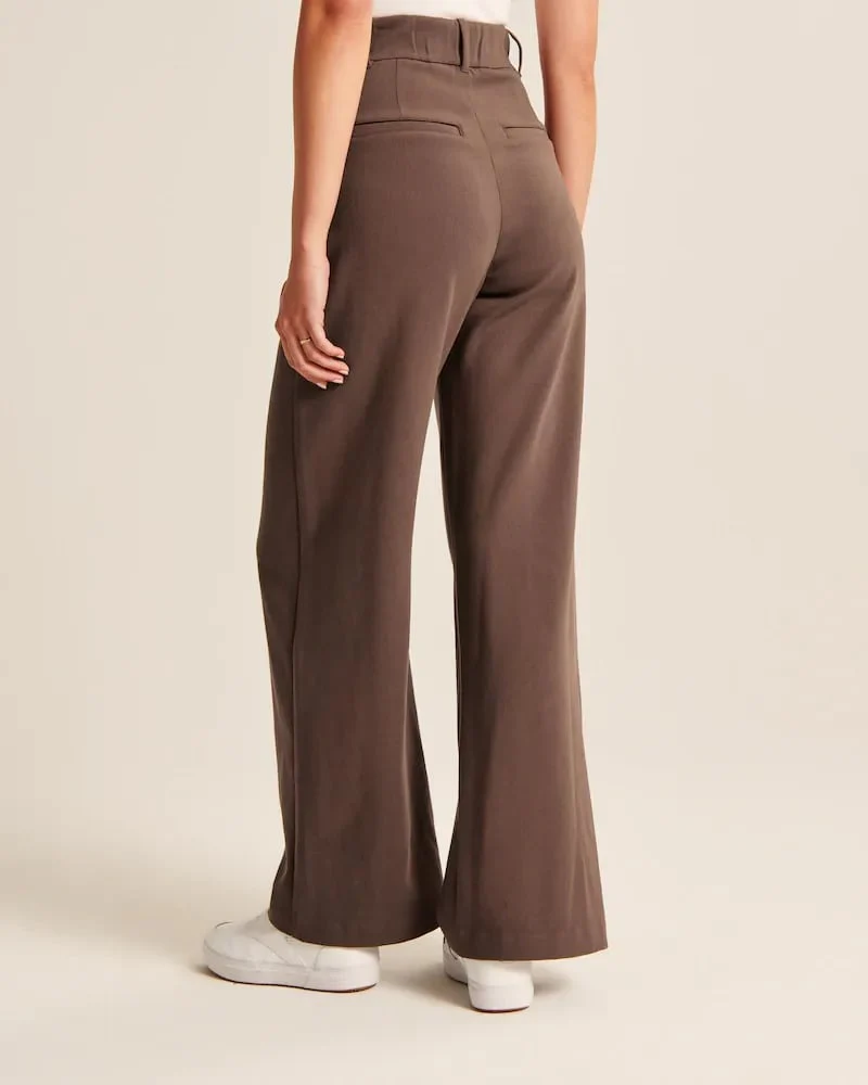 Lightweight Tailored Wide Leg Pants - Image 16