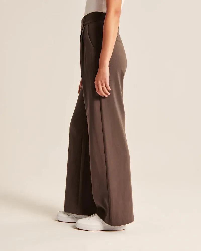 Lightweight Tailored Wide Leg Pants - Image 17