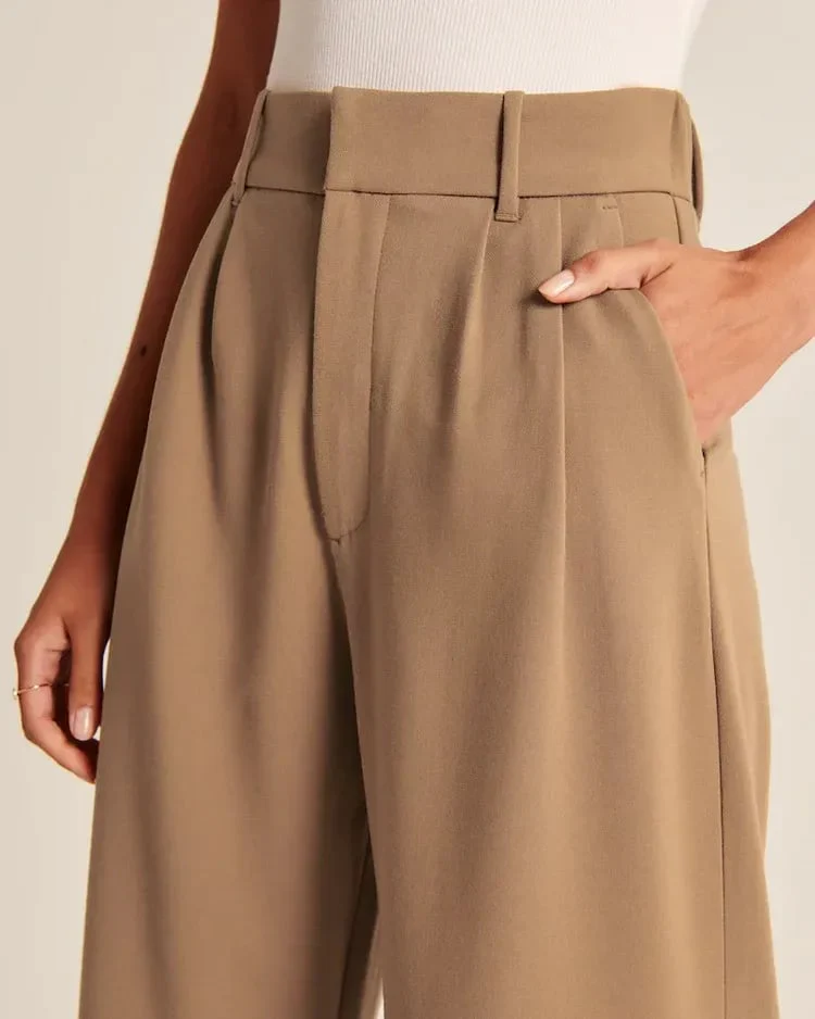 Lightweight Tailored Wide Leg Pants - Image 19