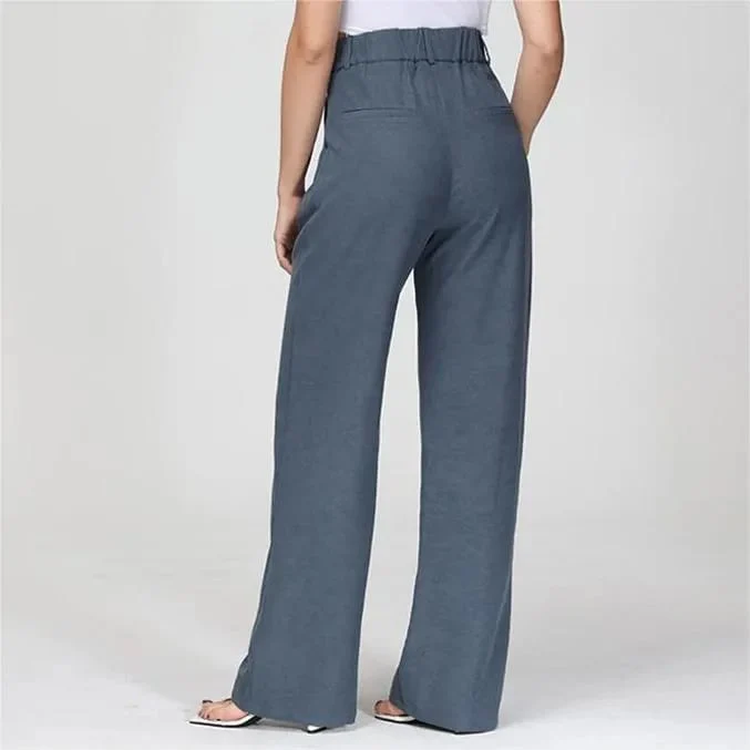 Lightweight Tailored Wide Leg Pants - Image 2