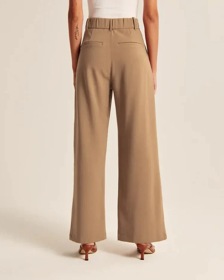 Lightweight Tailored Wide Leg Pants - Image 21