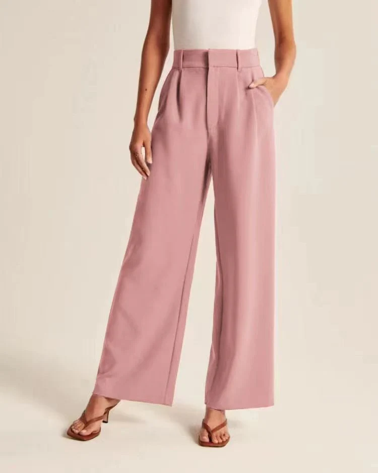 Lightweight Tailored Wide Leg Pants - Image 26