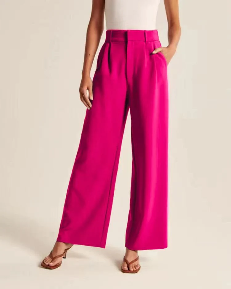 Lightweight Tailored Wide Leg Pants - Image 28