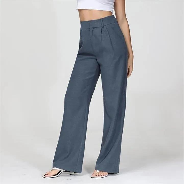 Lightweight Tailored Wide Leg Pants - Image 4