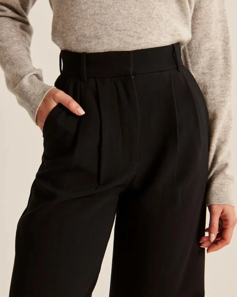 Lightweight Tailored Wide Leg Pants - Image 7