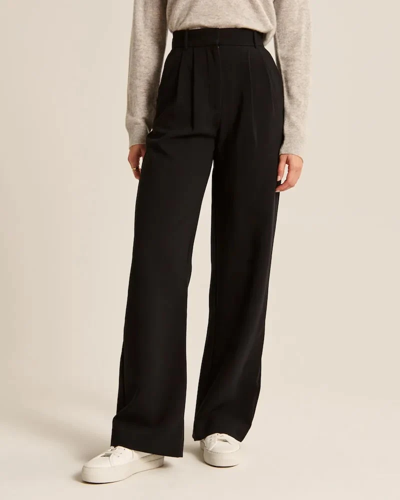 Lightweight Tailored Wide Leg Pants - Image 8