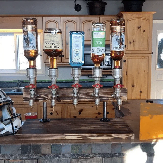 Liquor Alcohol Whiskey wood Dispenser - Image 3