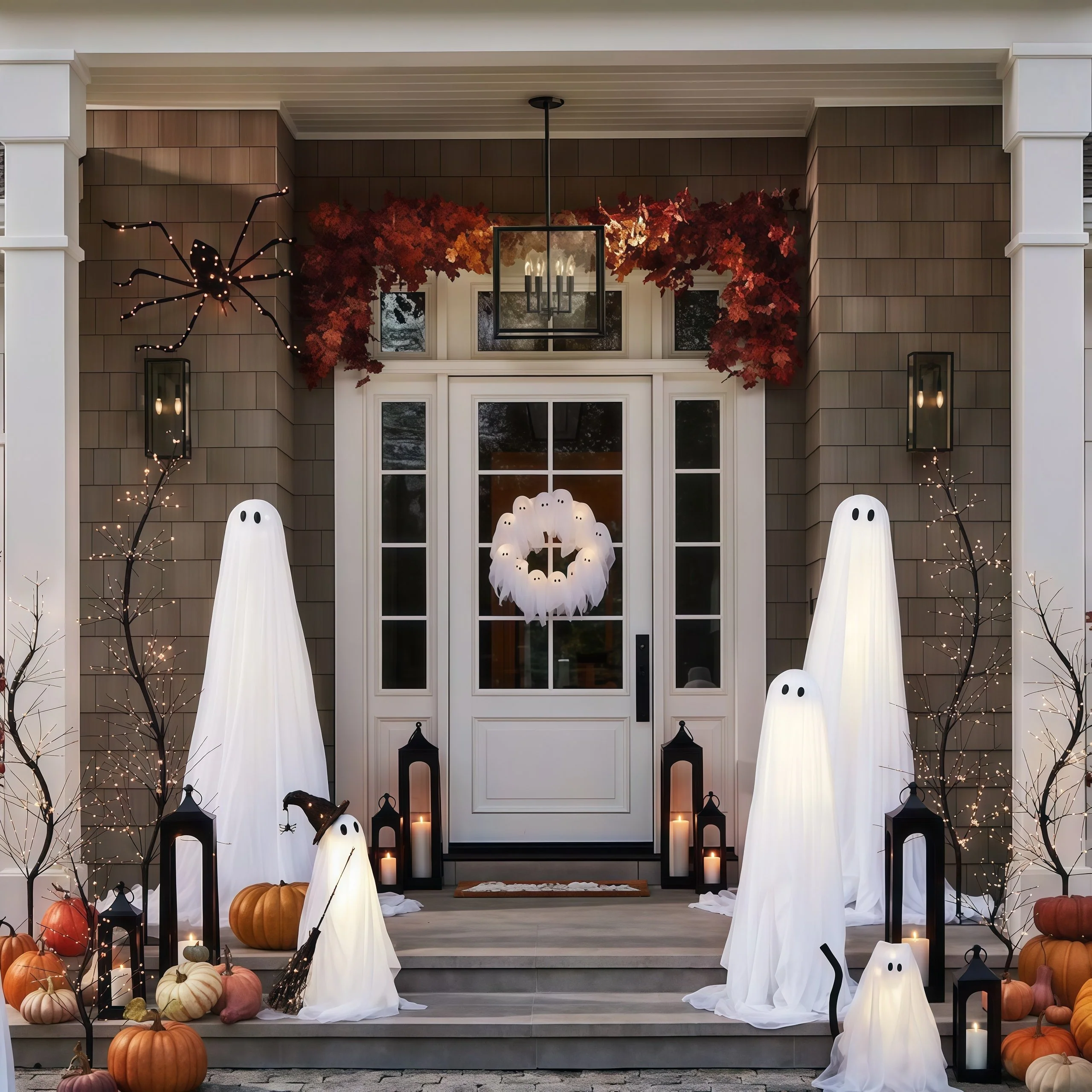 💥Lit Ghosts Wreath - Image 3