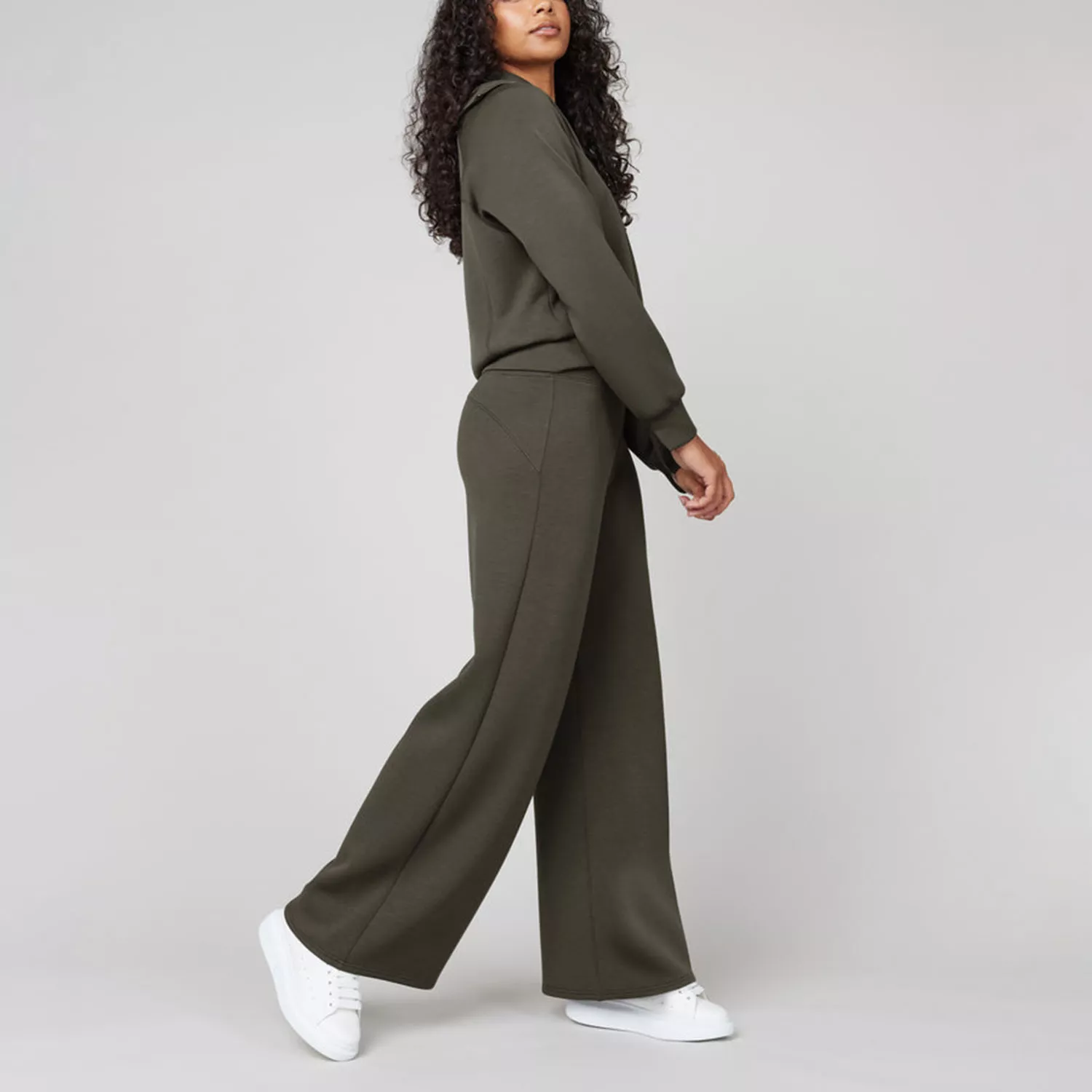 Long Sleeve Wide Leg Jumpsuit - Image 16