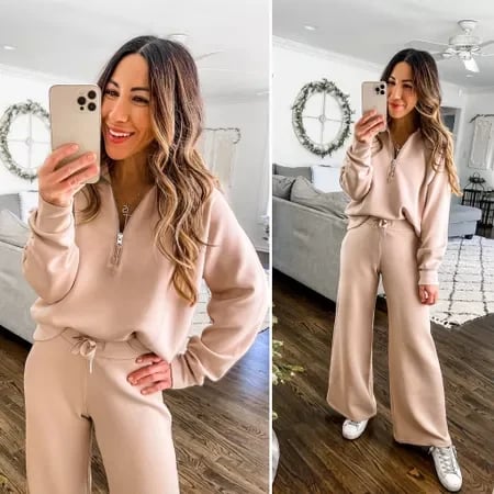 Long Sleeve Wide Leg Jumpsuit - Image 25