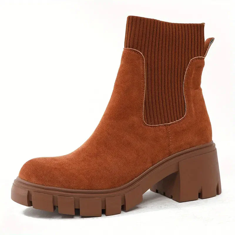 New Autumn And Winter Suede Boots - Image 15
