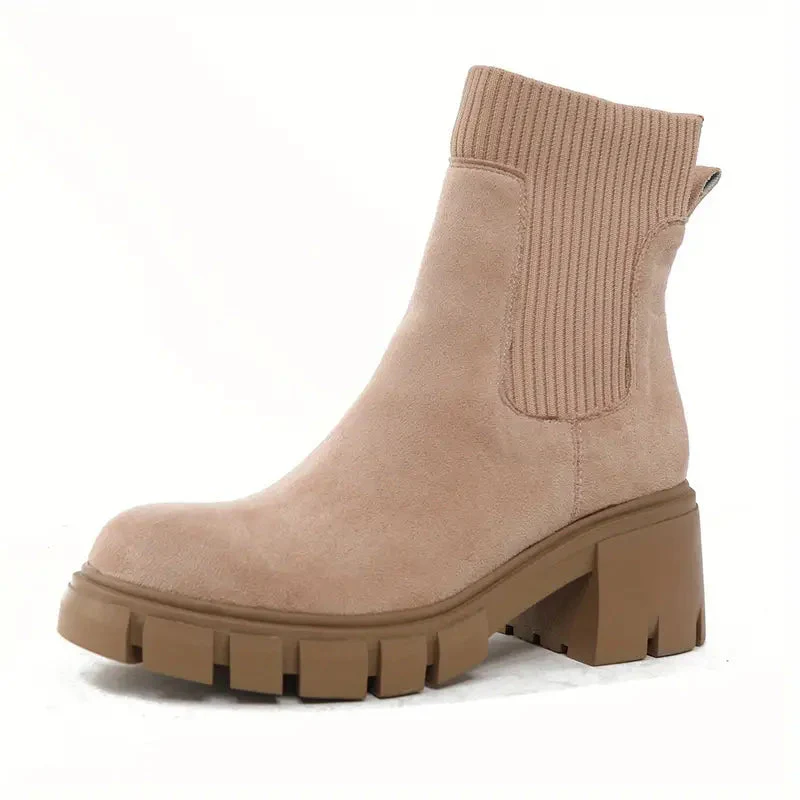 New Autumn And Winter Suede Boots - Image 18