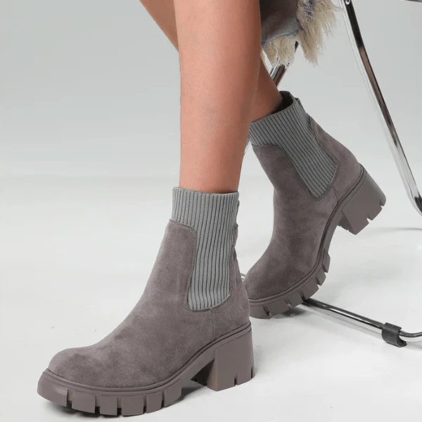 New Autumn And Winter Suede Boots - Image 2