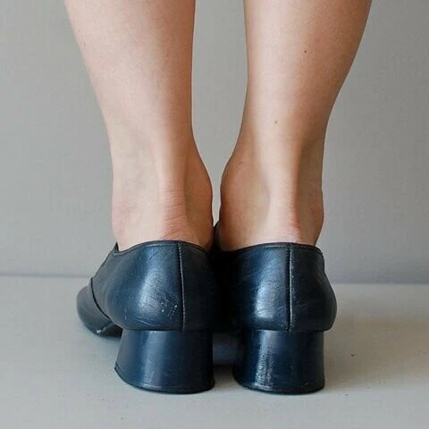 Mary Jane Leather Comfortable Low-Heeled Buckle Strap Shoes - Image 6