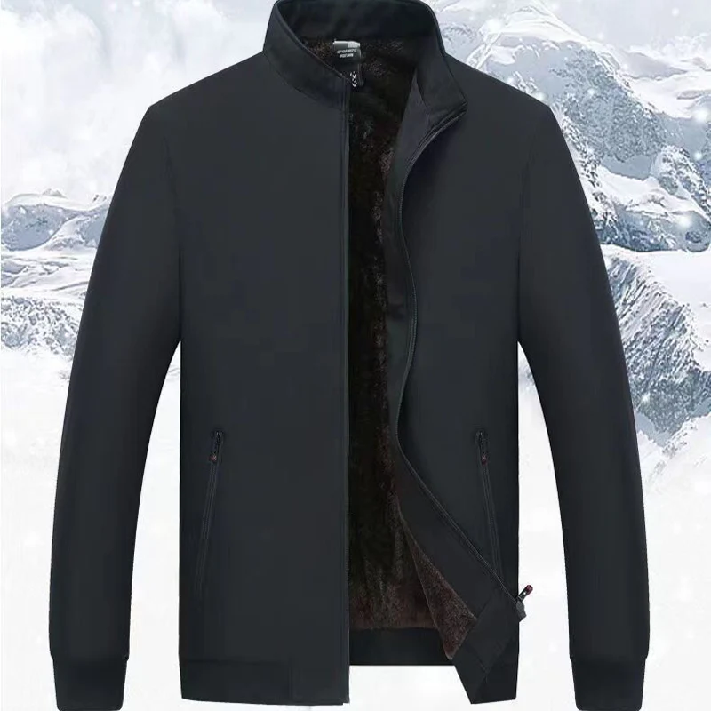 Men's Solid Color Zip Up Warm Jacket -💪Anti-wrinkle, windproof, rainproof and snowproof! - Image 11