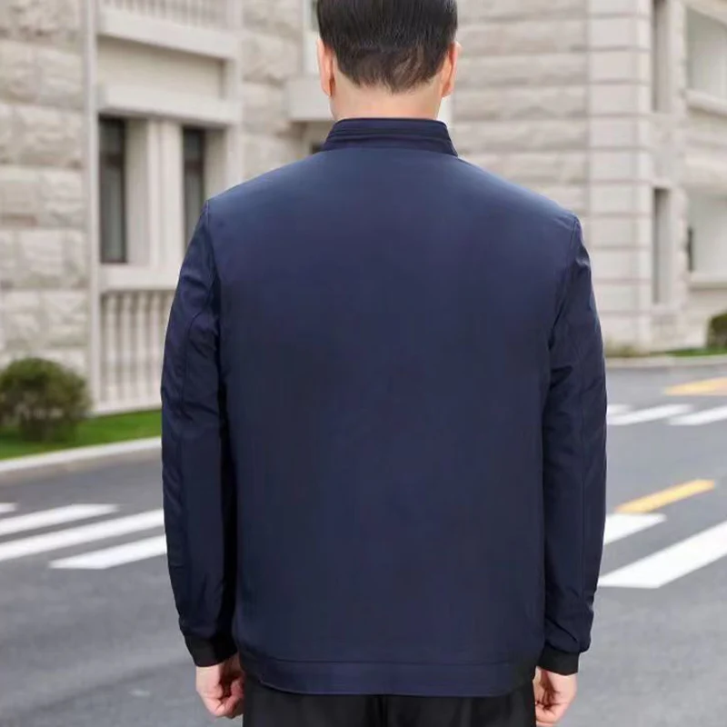 Men's Solid Color Zip Up Warm Jacket -💪Anti-wrinkle, windproof, rainproof and snowproof! - Image 16