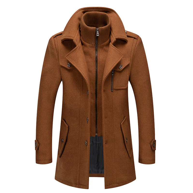 Men's Business Tweed Coat - Image 11