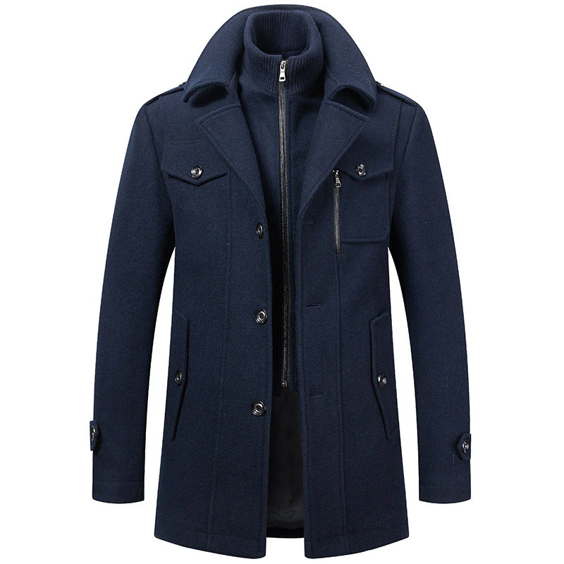 Men's Business Tweed Coat - Image 18
