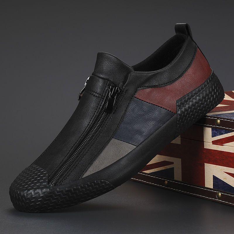 Men's Italian Leather Flat Shoes - Image 2
