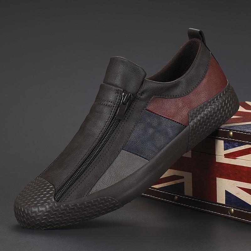 Men's Italian Leather Flat Shoes - Image 5