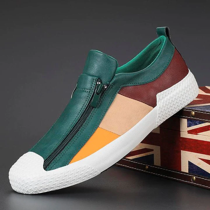 Men's Italian Leather Flat Shoes - Image 6