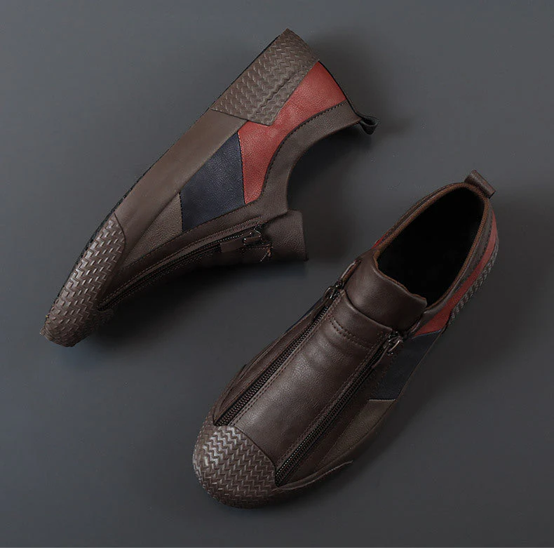 Men's Italian Leather Flat Shoes - Image 7