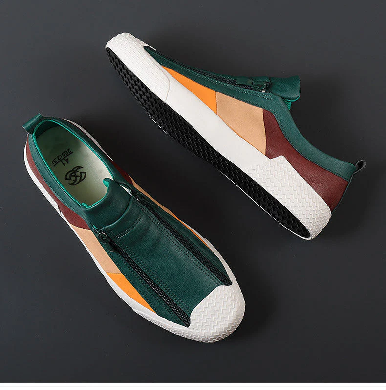 Men's Italian Leather Flat Shoes - Image 9