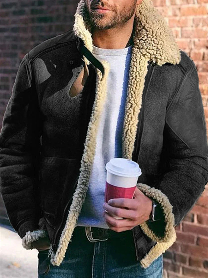 Men's Large Pocket Zippered Padded Coat - Image 3