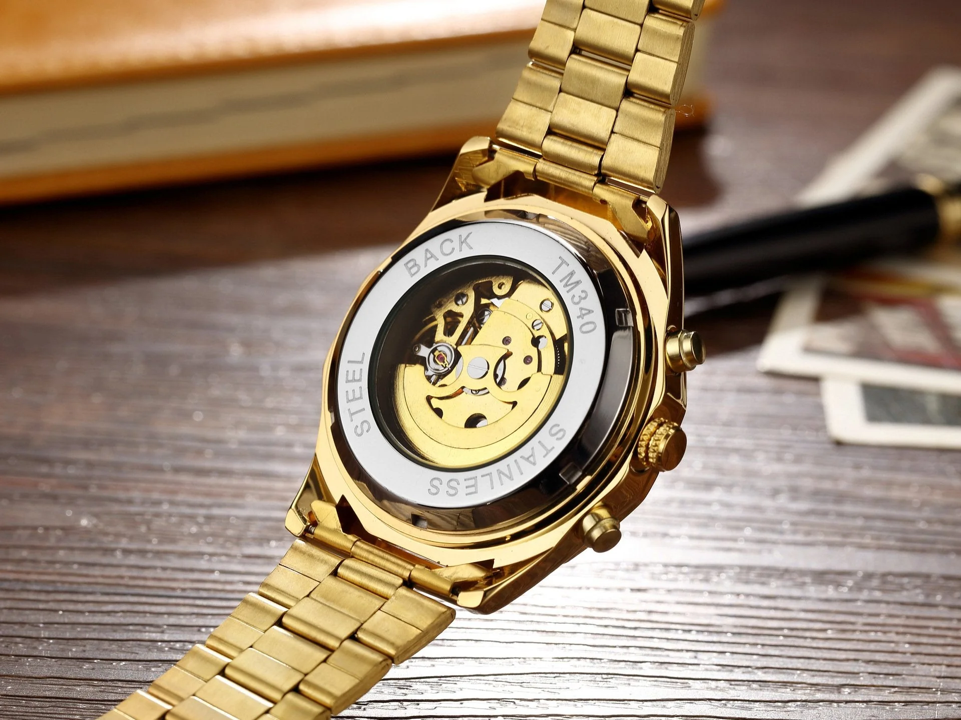 Men's Skeleton Watch - Image 10