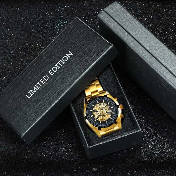 Men's Skeleton Watch - Image 6