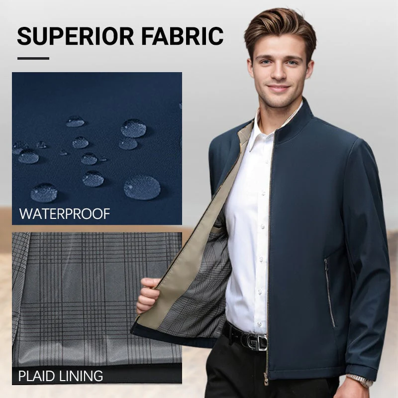 ✨Men's Standing Collar Zipper Casual Jacket - Image 5