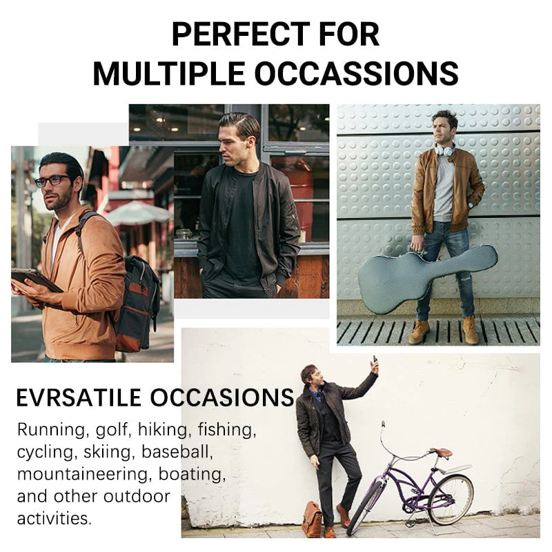 Men's Standing Collar Zipper Casual Jacket - Image 8