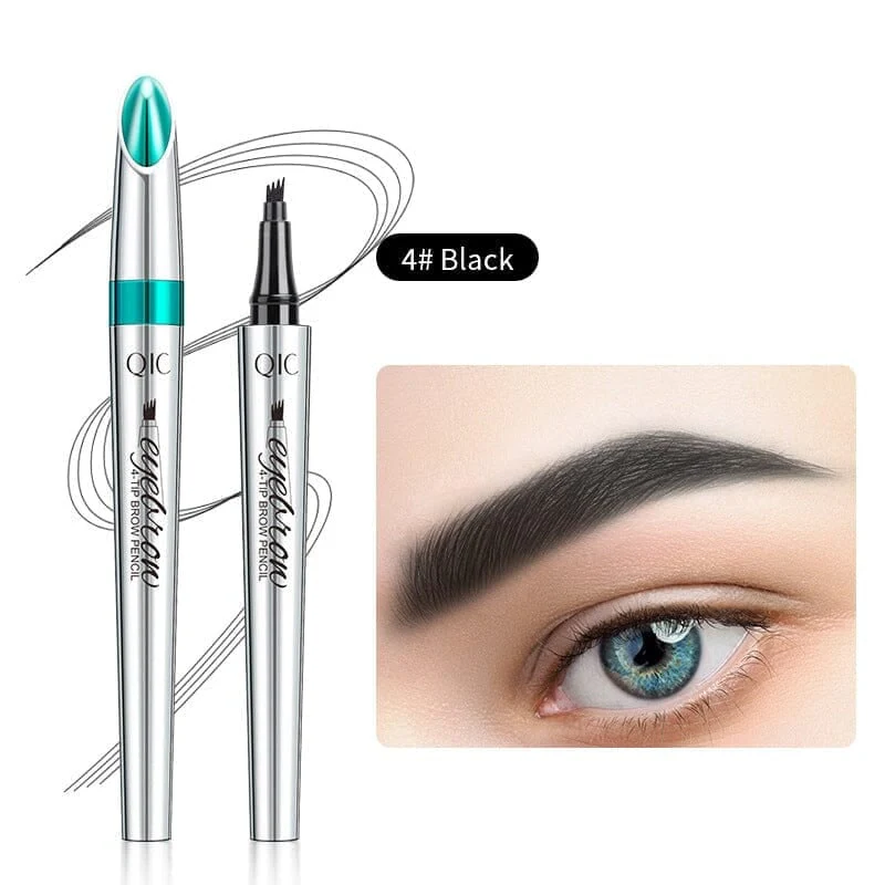 3D Waterproof Microblading Eyebrow Pen 4 Fork Tip Tattoo Pencil - Image 12